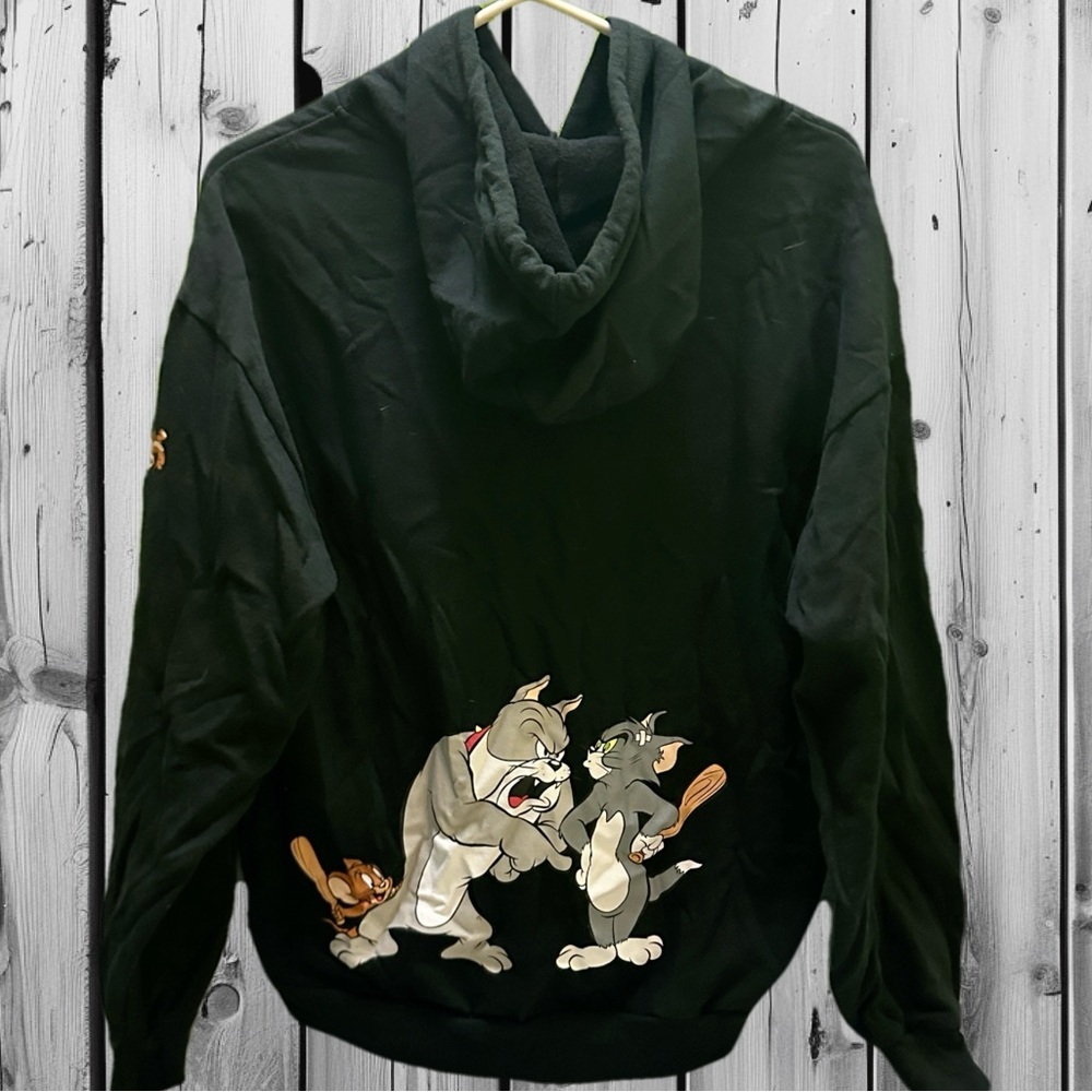 Tom and Jerry Men’s Graphic Black Hoodie S - Picture 2 of 10